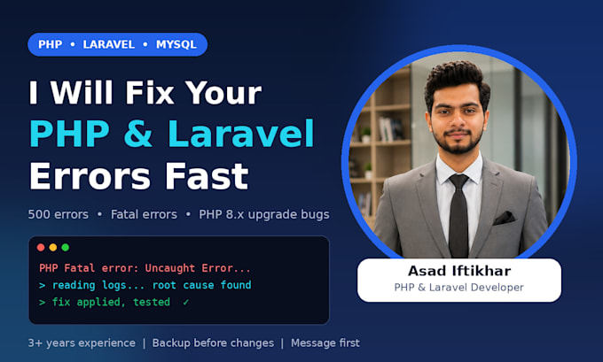 fix PHP and laravel errors, bugs and upgrade issues