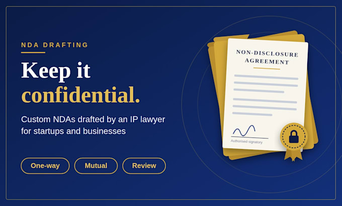 draft a professional non disclosure agreement