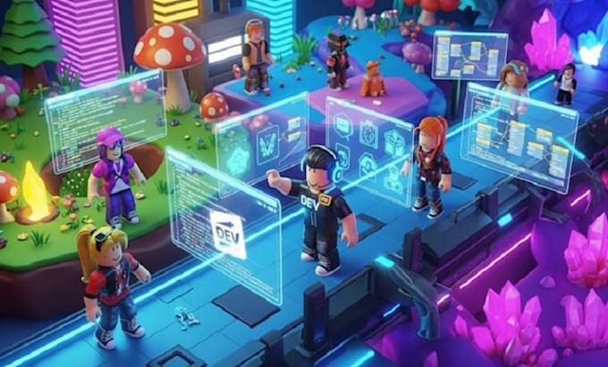 develop your roblox game, script, map, gui, vfx and animation
