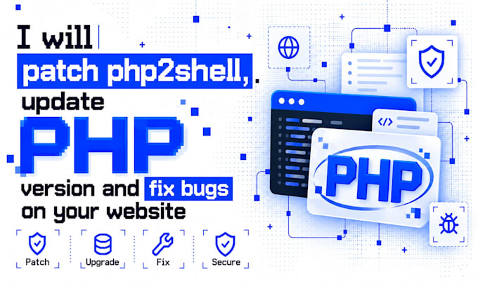 patch php2shell, update PHP version and fix bugs on your website