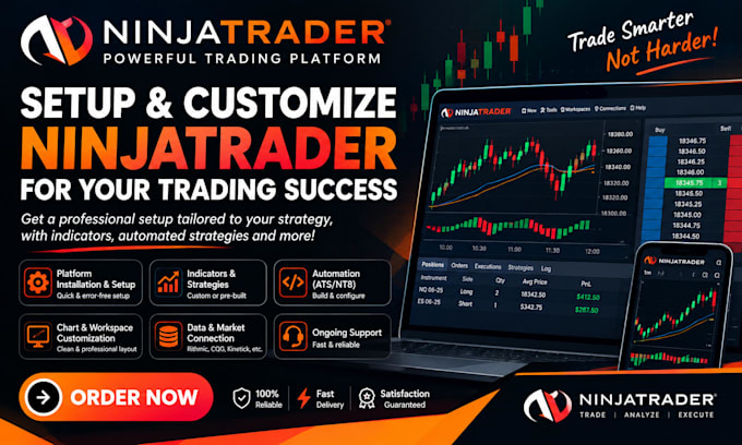develop or convert ninjatrader 8 nt8 strategies, indicatore, ctrader and ea bots