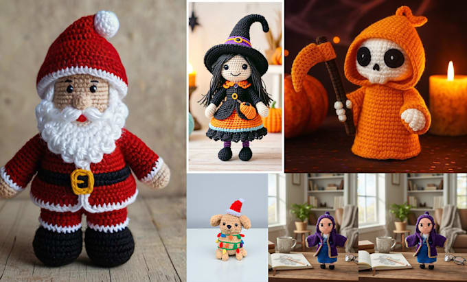 write step by step amigurumi crochet pattern pdf picture video tutorial for etsy