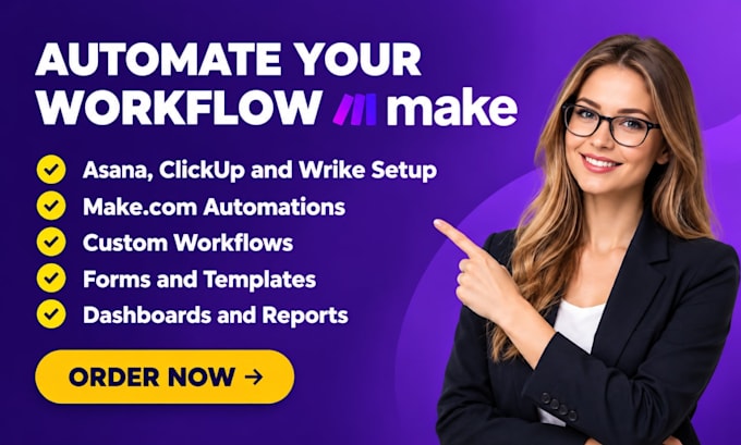 setup asana integration clickup automation wrike workflows and project managemnt