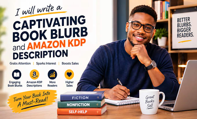 write a captivating book blurb and amazon KDP description