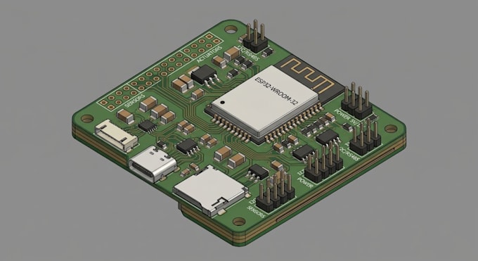design esp32 iot pcb for smart home and automation devices