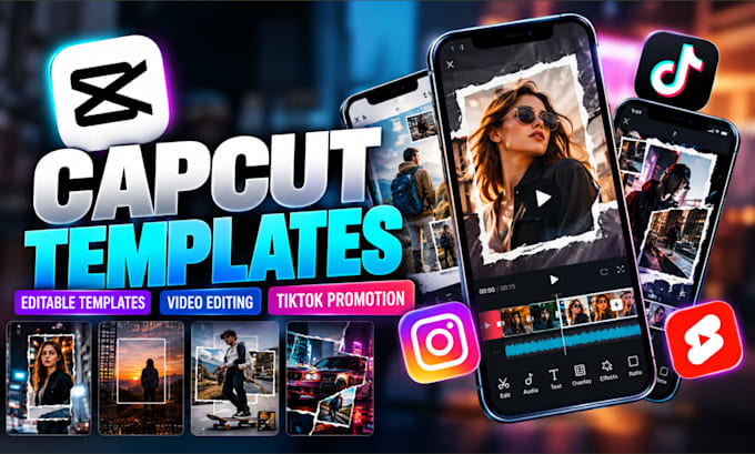 create editable capcut template, documentary video, short video edit, demo reel