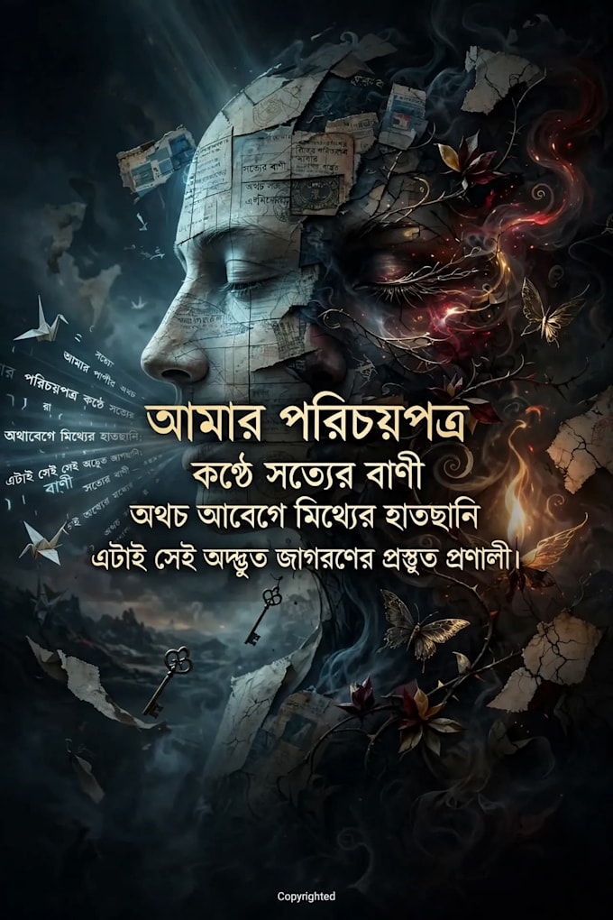 write deep bengali poetry and captions