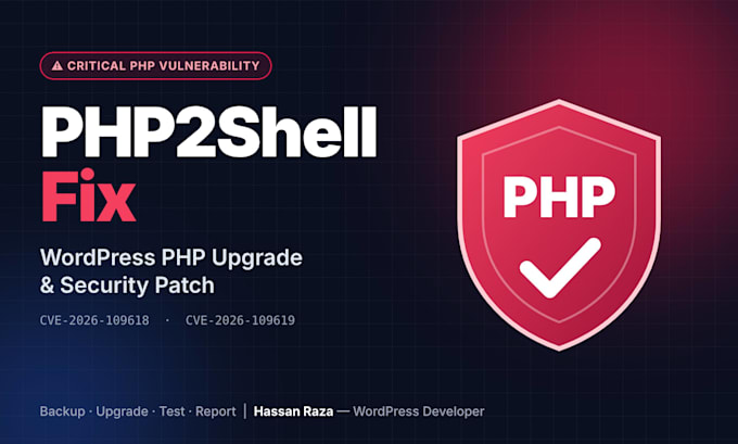 patch php2shell and upgrade PHP on your wordpress site safely