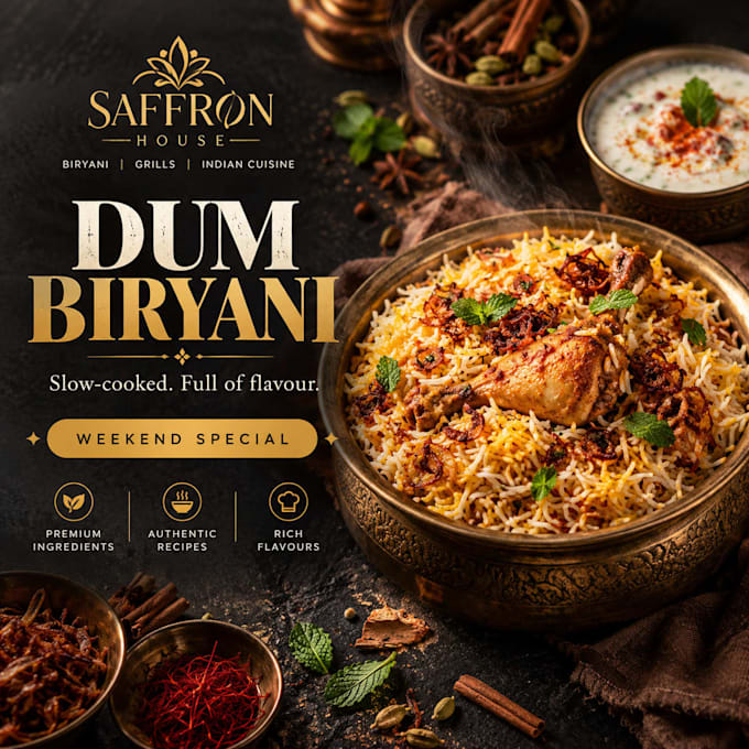 design eye catching restaurant social media posts