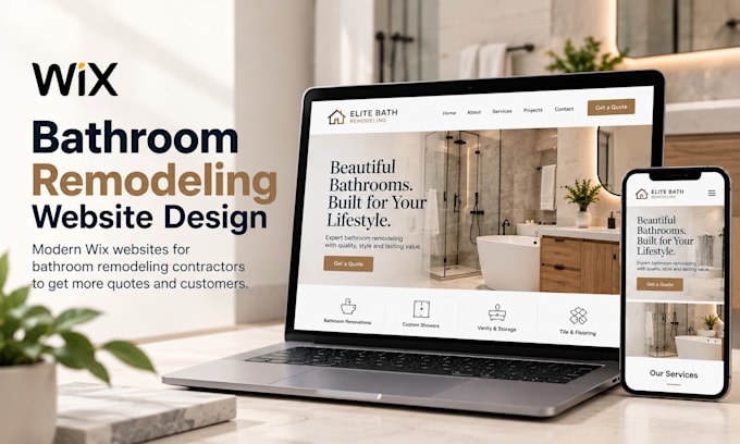 professional wix website for remodeling contractors