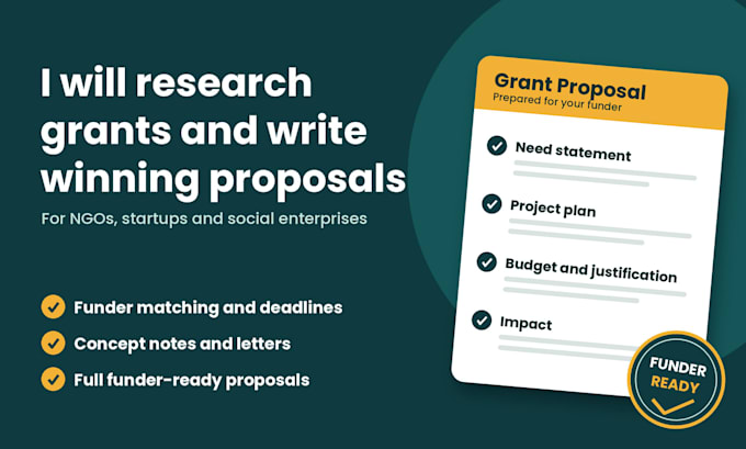 research grants and write funding proposals
