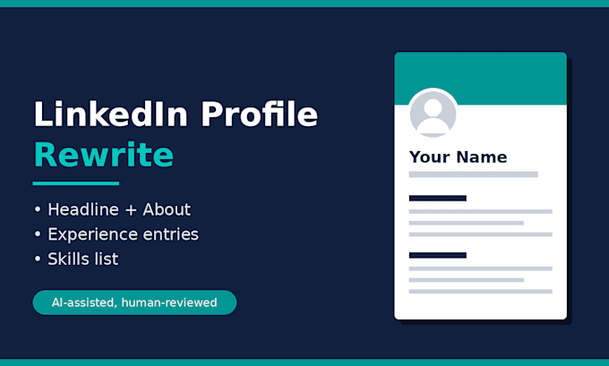 rewrite your linkedin headline, about section, and experience
