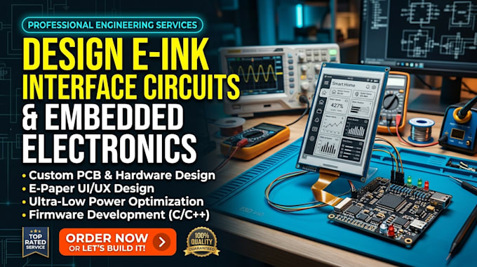 design e ink interface circuits and embedded electronics
