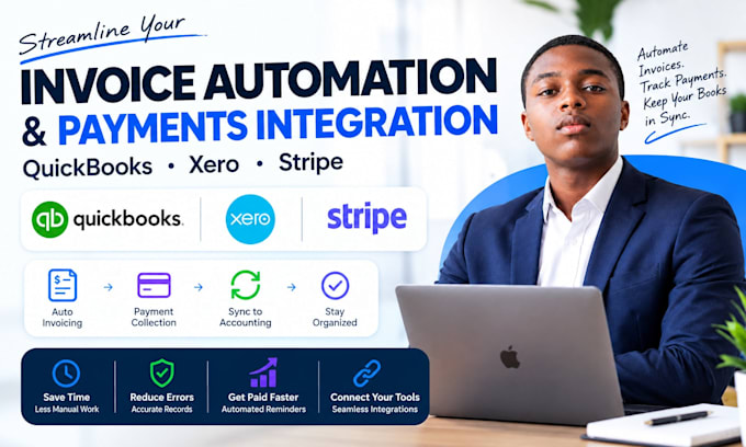 automate invoicing with quickbooks, xero, stripe and integration