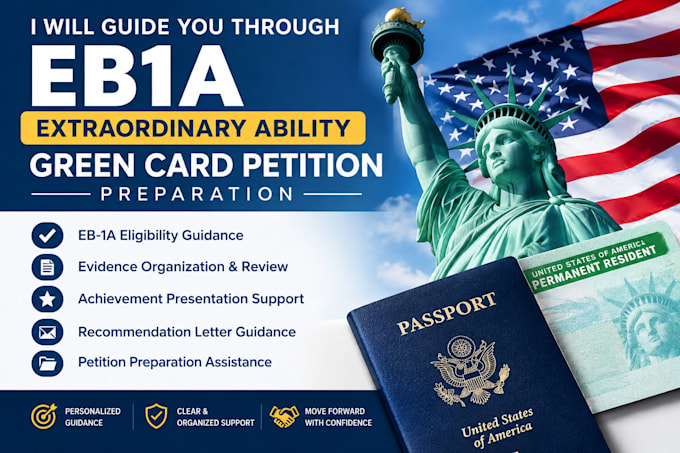 guide you through eb1a extraordinary ability green card petition preparation