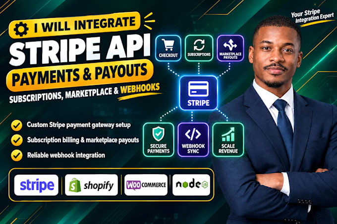 stripe api payment gateway marketplace payouts subscription webhook integration