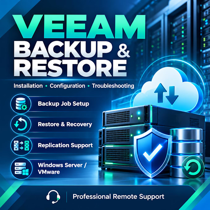 configure veeam backup, replication and disaster recovery