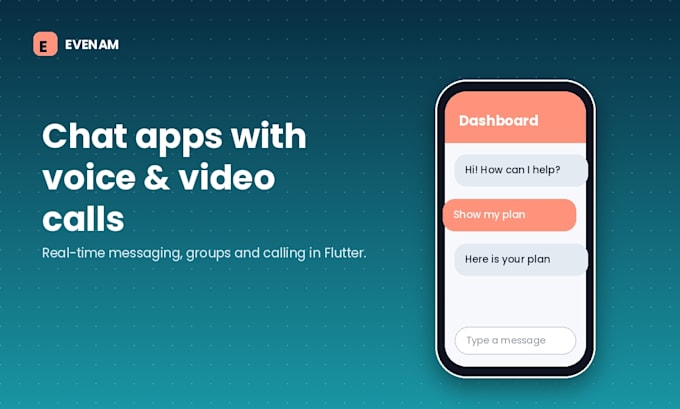 build a flutter chat app with voice and video calling