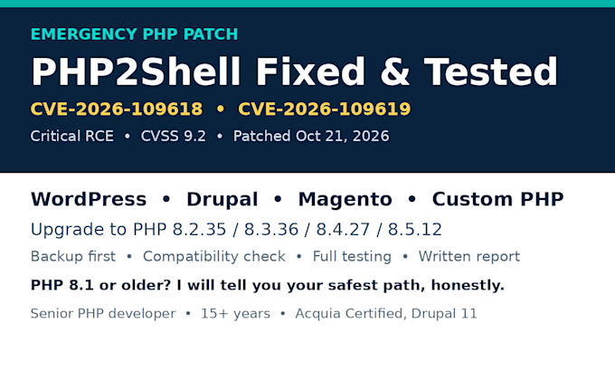 patch your PHP site against the critical php2shell flaw