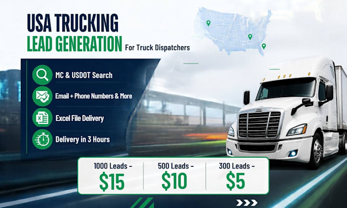 provide fresh mc leads for truck dispatching