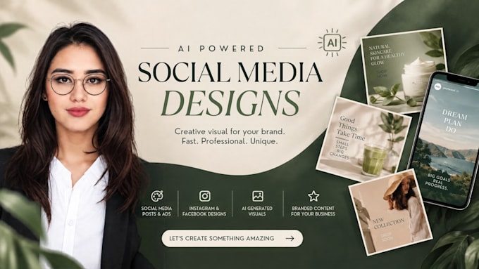 create ai social media designs