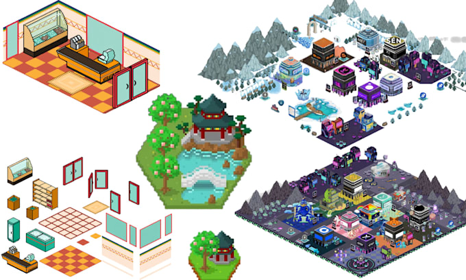 Pixel game art isometric pixel art 2d game asset retro pixel art ...