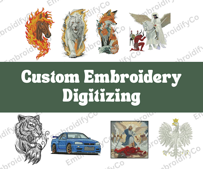 give custom embroidery digitizing service