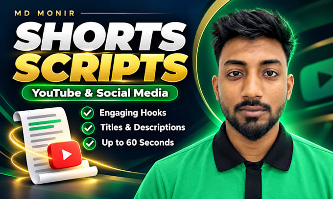 write youtube shorts scripts with hooks titles and descriptions