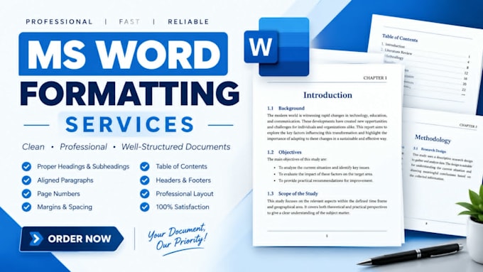 be your word formatting expert and make your document look polished