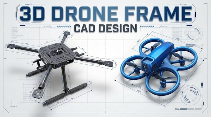 do fpv uav drone frame quadcopter drone cad design 3d printable drone