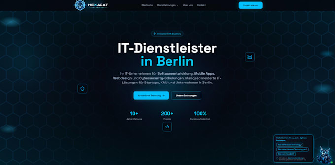 create a modern business website with an optional ai chatbot