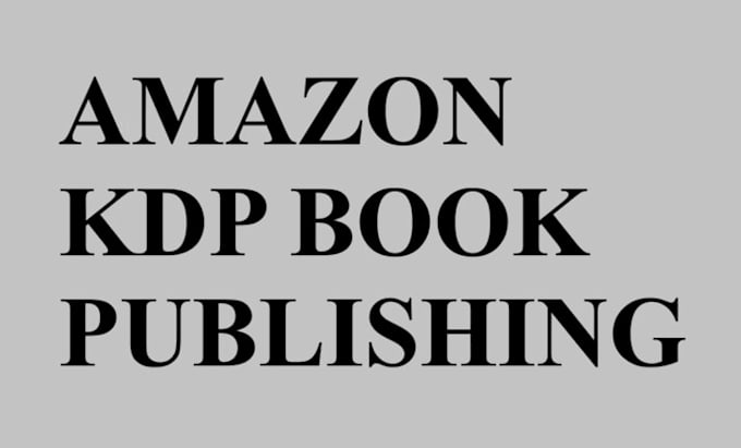 amazon kdp kindle book publishing