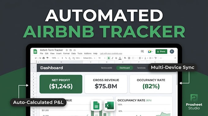 create automated airbnb income and expense tracker in google sheets