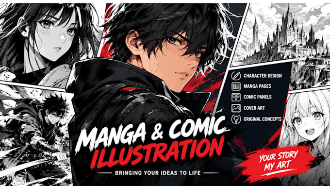 draw manga comic illustration webtoon