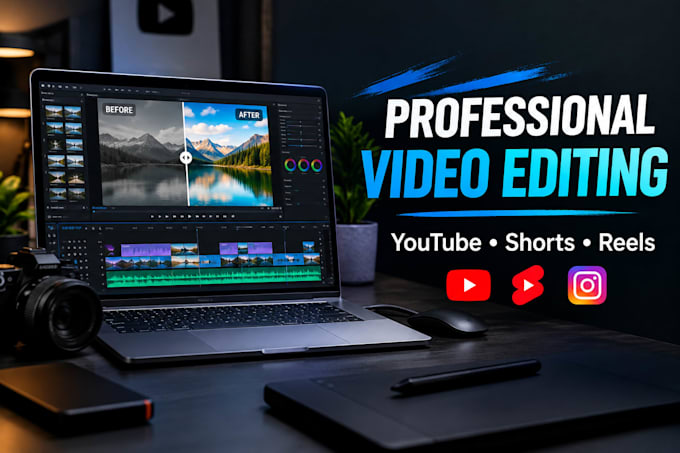 professionally edit videos and shorts