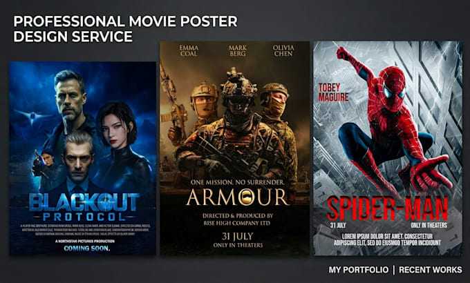create movie poster designs