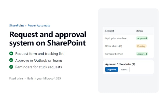 build a sharepoint approval workflow with power automate