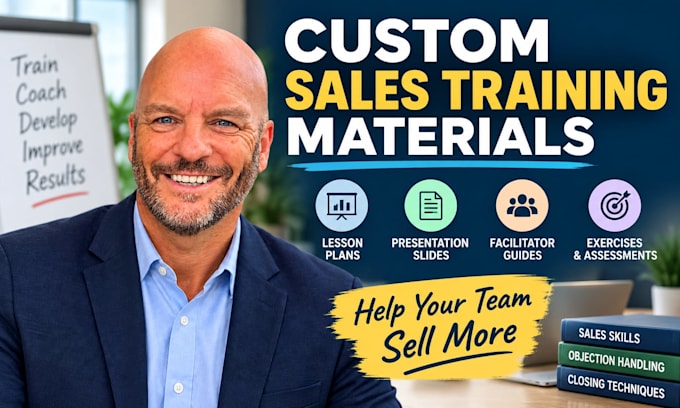 create custom sales training materials and lesson plans