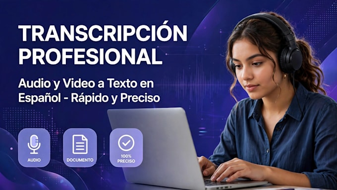 transcribiré tus audios y videos al español con precisión
