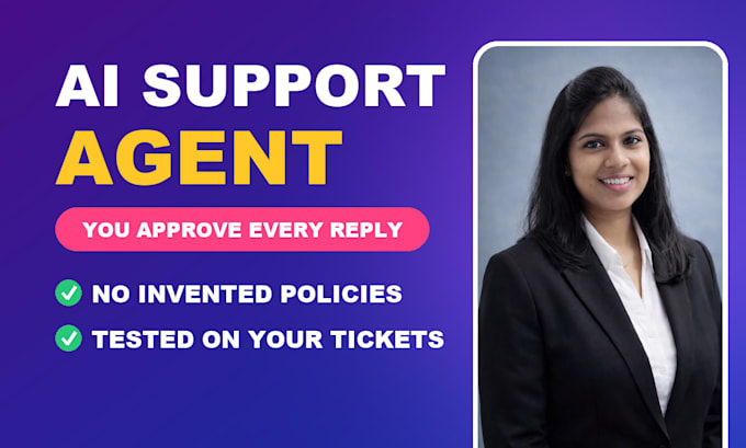 build an ai support agent with human approval