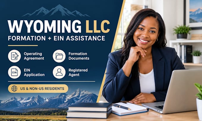 register your wyoming llc and assist with ein application