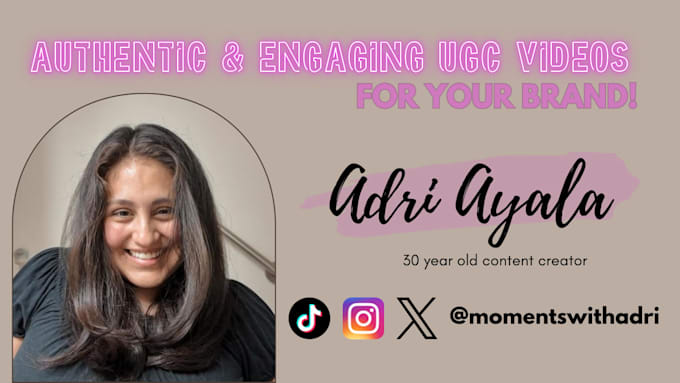 be your female ugc content creator
