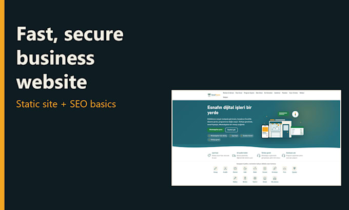 build a fast static business website with SEO basics