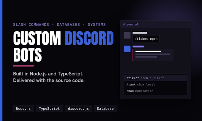 build a custom discord bot with nodejs