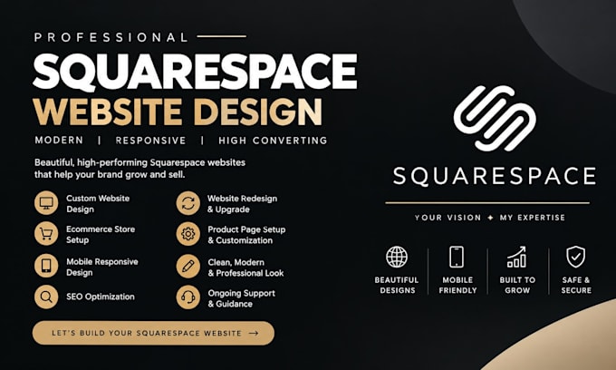 build squarespace website design redesign squarespace website development