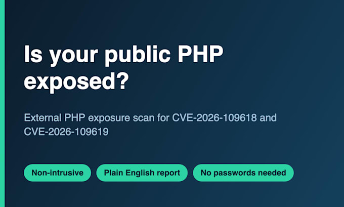 scan your public websites for the critical PHP vulnerability