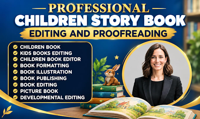 edit and format childrens books for amazon KDP