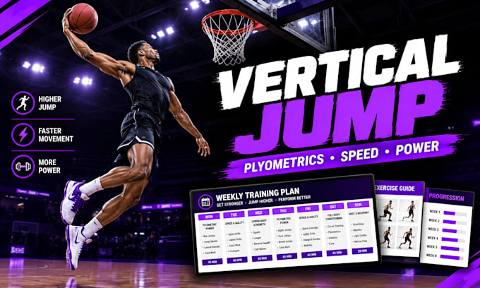 create a plyometric workout plan for vertical jump and speed