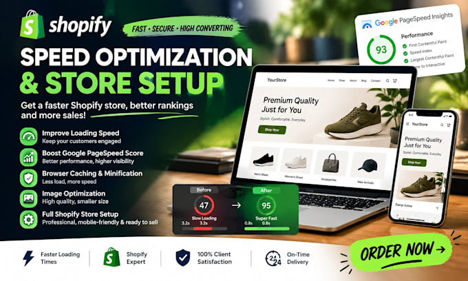 optimize shopify store speed and improve google pagespeed insights