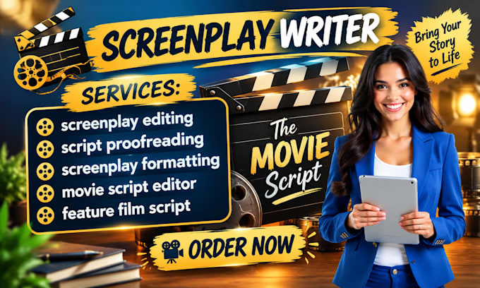 proofread and format screenplay feature film script movie script editing